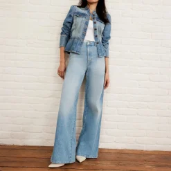 Hot High-Rise Denim Wide Leg Jeans Women Denim