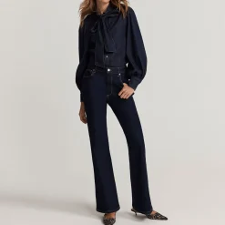 Sale High-Rise Flared Jeans Women Denim