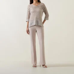 Discount High-Rise Flared Leg Trousers Women Trousers & Shorts