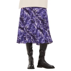Discount High-Rise Printed Flared Skirt Women Skirts