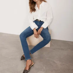 High-Rise Skinny Jeans Women Denim