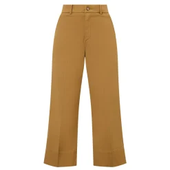 Outlet High-Rise Wide Leg Cropped Trousers Women Trousers & Shorts