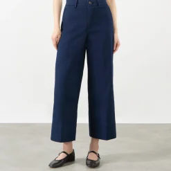 Clearance High-Rise Wide Leg Cropped Trousers Women Trousers & Shorts