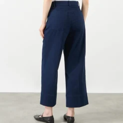 Clearance High-Rise Wide Leg Cropped Trousers Women Trousers & Shorts