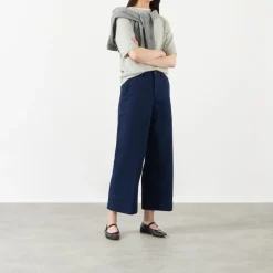 Clearance High-Rise Wide Leg Cropped Trousers Women Trousers & Shorts