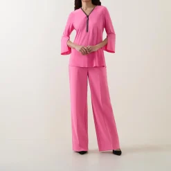 Clearance High-Rise Wide Leg Trousers Women Trousers & Shorts