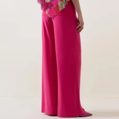 Sale High-Waisted Knitted Wide-Leg Trousers Women Trousers & Shorts
