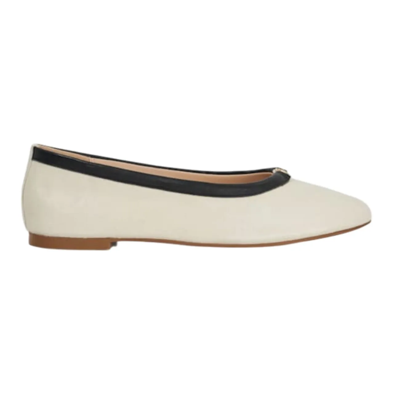 Clearance Honestly Monogrammed Logo Trim Ballet Flats Women Flats