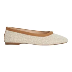 Discount Honestly Monogrammed Logo Trim Ballet Flats Women Flats