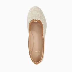 Discount Honestly Monogrammed Logo Trim Ballet Flats Women Flats
