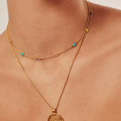 Clearance Hot Rox Multi Gemstone Choker Women Necklaces