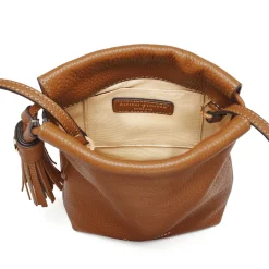 New Hudson Pebbled Leather Crossbody Pouch Women Crossbody Bags