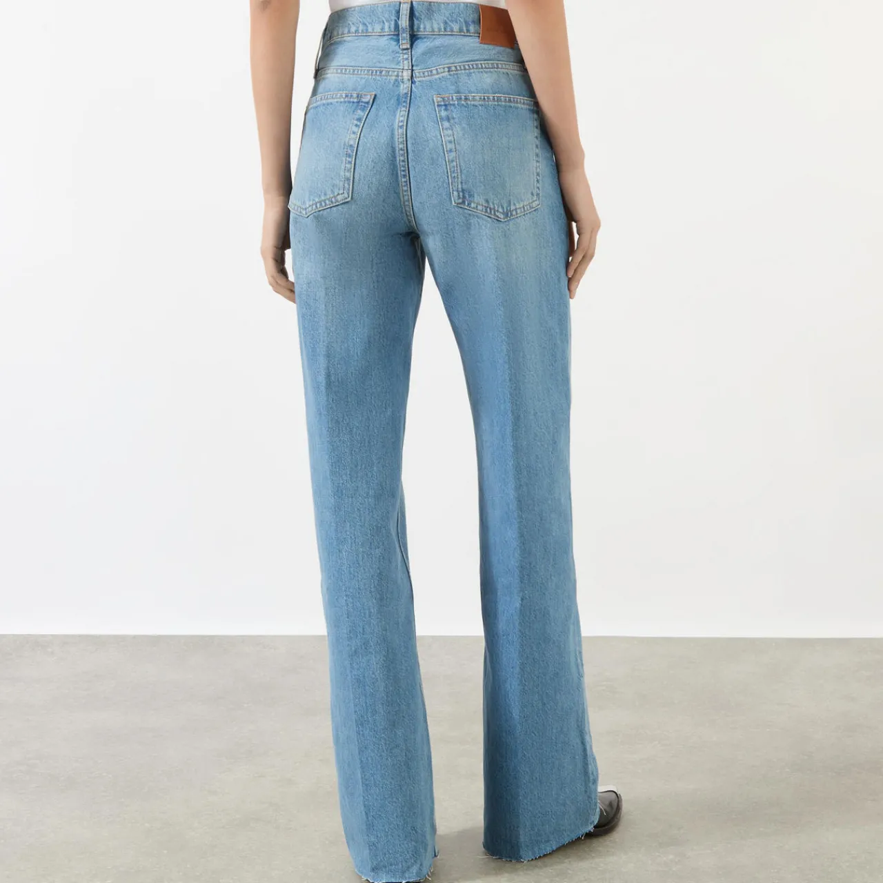 Best Hugh Mid Rise Wide Leg Jeans Women Denim