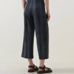 New Ilisan Check Print Cropped Trousers Women Trousers & Shorts