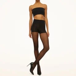 Discount Individual Control Top Tights Black Women Hosiery