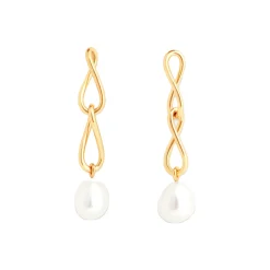 Best Infinite Pearl Drop Stud Earrings Women Earrings