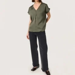 Sale Ioana Solid Blouse Women Tops