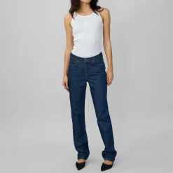 Hot Isa 139 High-Rise Straight Leg Jeans Women Denim