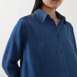 Ishana Denim Shirt Women Tops
