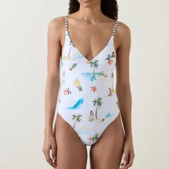 Clearance Isla Palm One-Piece Swimsuit Women Swimwear & Beachwear