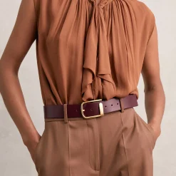 Iyla Leather Half Keeper Belt Women Belts