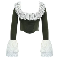 Best Jacinda Lace-Trim Corset Women Tops