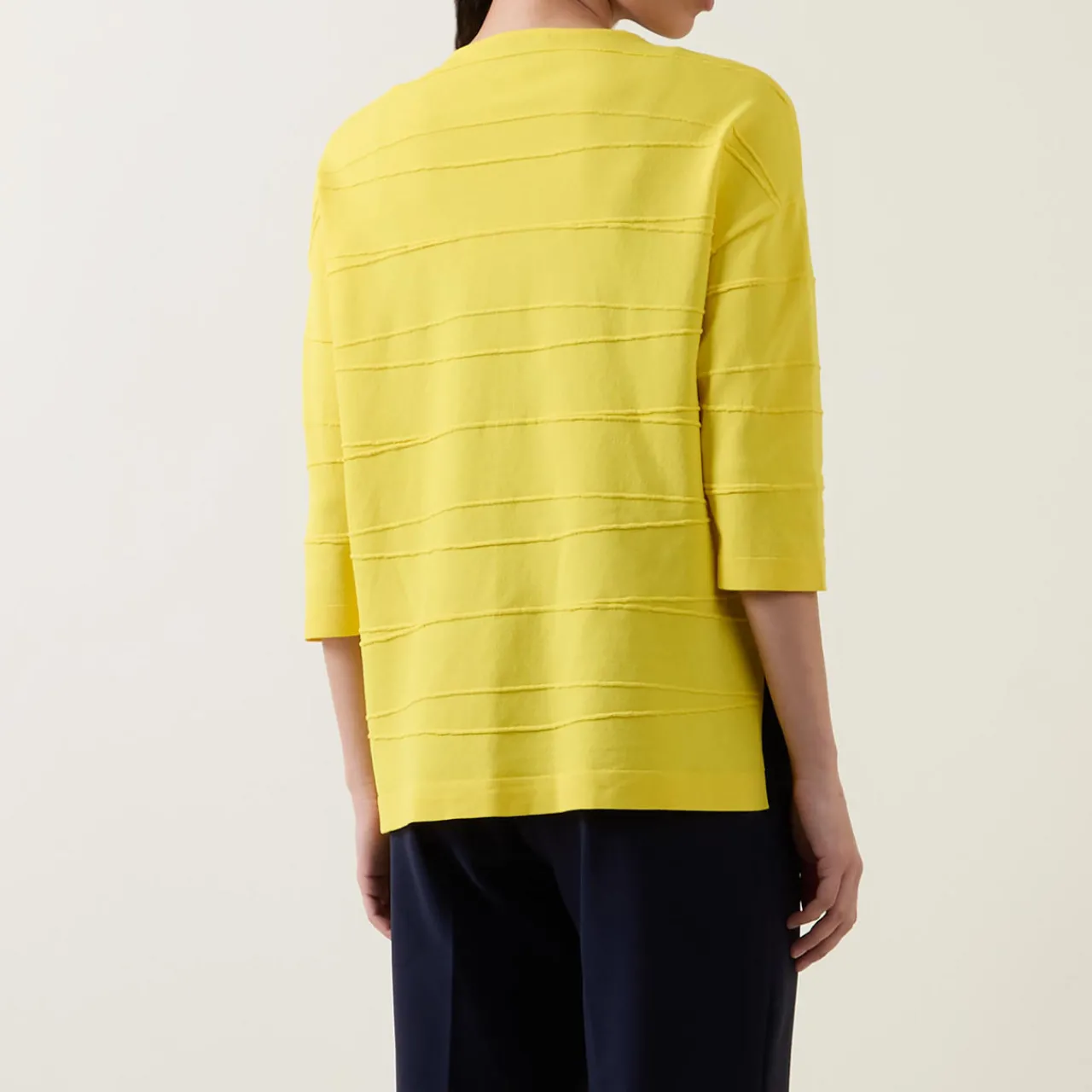 Best Jacquard Striped Sweater Women Tops
