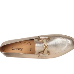 Hot Jangle Metallic Leather Loafers Women Loafers
