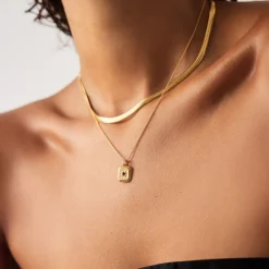 Discount January Birthstone Necklace Women Necklaces