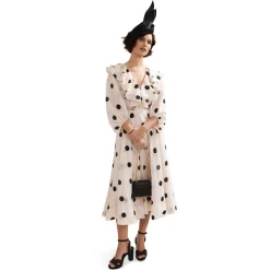 Best Jaqlyn Polka Dot Flared Dress Women Dresses