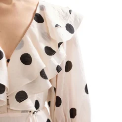 Best Jaqlyn Polka Dot Flared Dress Women Dresses