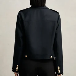 Best Jaque Wool Cropped Jacket Women Coats & Jackets