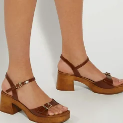 Jeane Skinny Strap Block Heels Women Heels