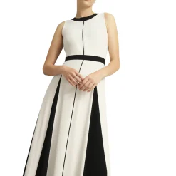 Best Jenn Two-Tone Pleated Dress Women Dresses