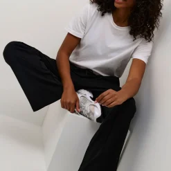 Jenny Mid-Rise Wide Leg Trousers Women Trousers & Shorts