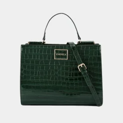 New Jessica 2 Croc-Embossed Midi Tote Bag Women Crossbody Bags|Top Handle Bags