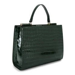 New Jessica 2 Croc-Embossed Midi Tote Bag Women Crossbody Bags|Top Handle Bags