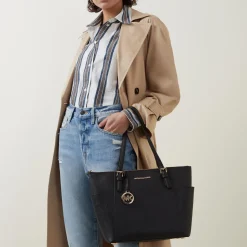 Outlet Jet Set East West Saffiano Tote Women Tote Bags
