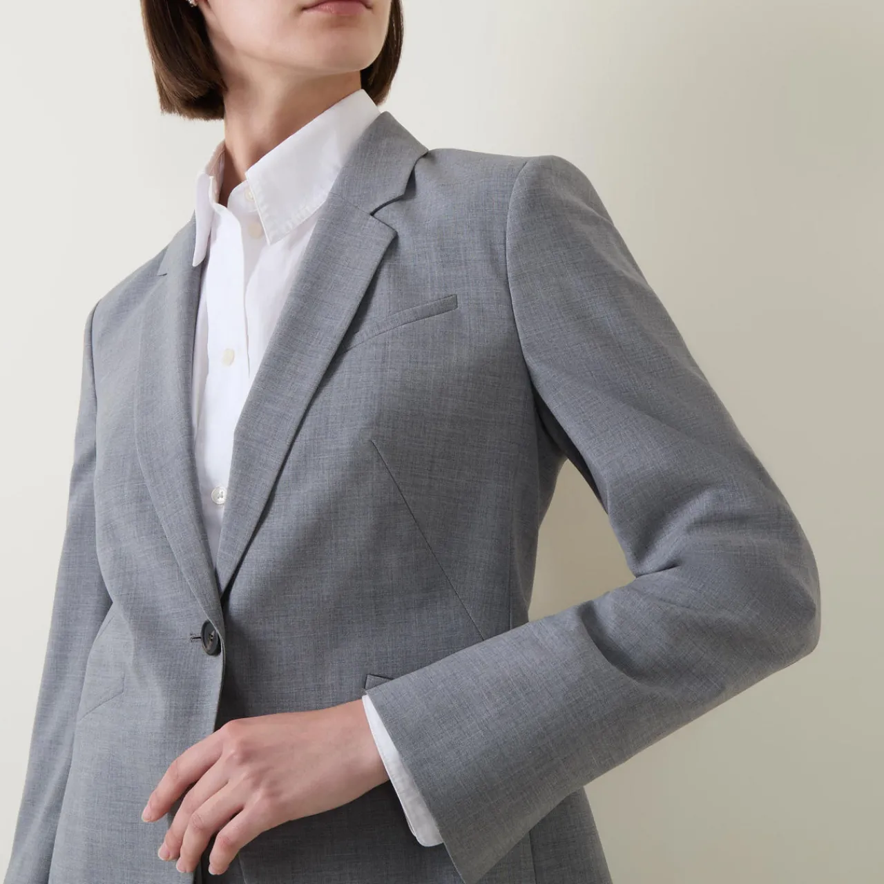 Clearance Jia9 Slim Single-Breasted Blazer Women Coats & Jackets