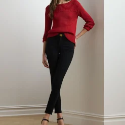 Best Jinhala Rib Knit Sweater Women Sweaters & Cardigans