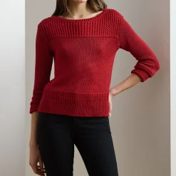 Best Jinhala Rib Knit Sweater Women Sweaters & Cardigans
