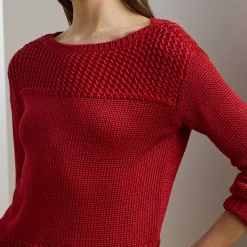 Best Jinhala Rib Knit Sweater Women Sweaters & Cardigans