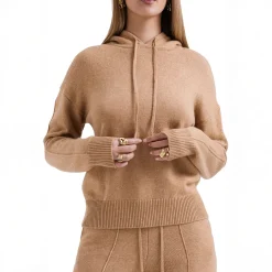 Online Jionni Knitted Hoodie Women Sweatshirts & Hoodies