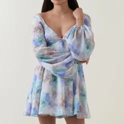 Hot Jovie Floral Babydoll Mini Dress Women Dresses