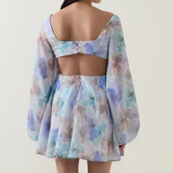 Hot Jovie Floral Babydoll Mini Dress Women Dresses