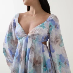 Hot Jovie Floral Babydoll Mini Dress Women Dresses