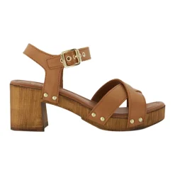 Outlet Judies Cross Strap Block Heels Women Heels