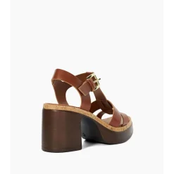 Outlet Jungle Stacked Platform Block Heels Women Heels
