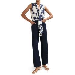 Best Junie Floral Pussybow Blouse Women Tops