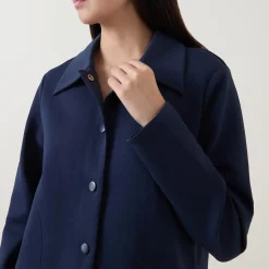 New Justino Snap-Button Jacket Women Coats & Jackets
